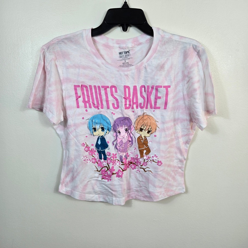 Hot Topic‎ Fruits Basket Junior Girls Pink Tie Dye Anime Lounge Set Medium NEW